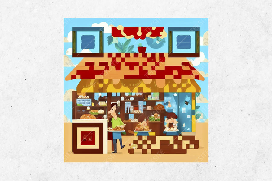 qr code  نان سارا